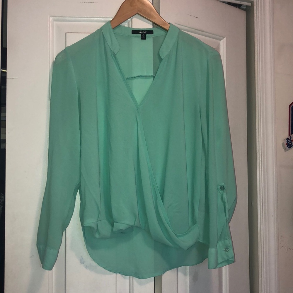 Turquoise blouse
